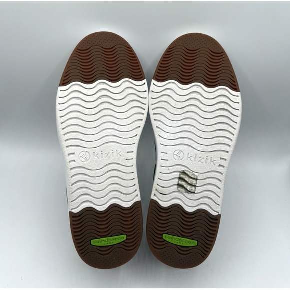 KIZIK Vegas Sneakers Size Men's 6.5/Women's 8 Chestnut Leather Lace Up Shoes - Picture 9 of 9